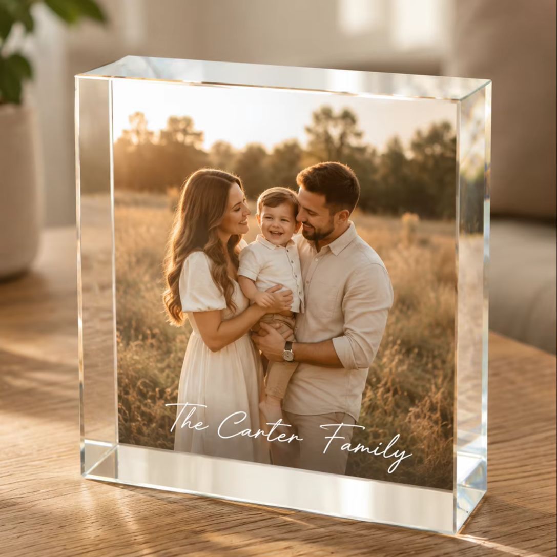 Personalized Family Acrylic Ph - đánh giá và giá Photo Acrylic Block