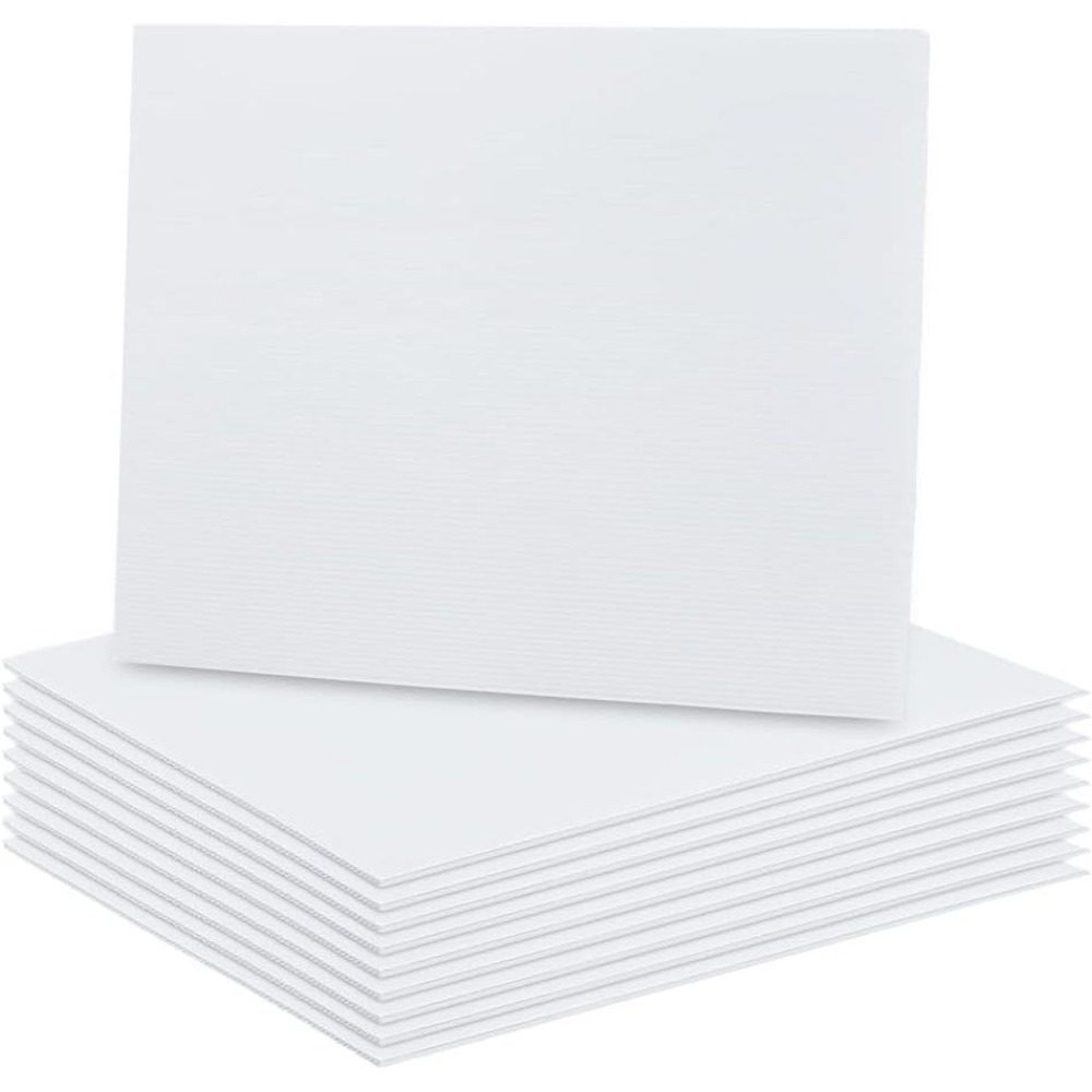 10 Sheets White Corrugated Pla - đánh giá và giá Yard Sign Blank
