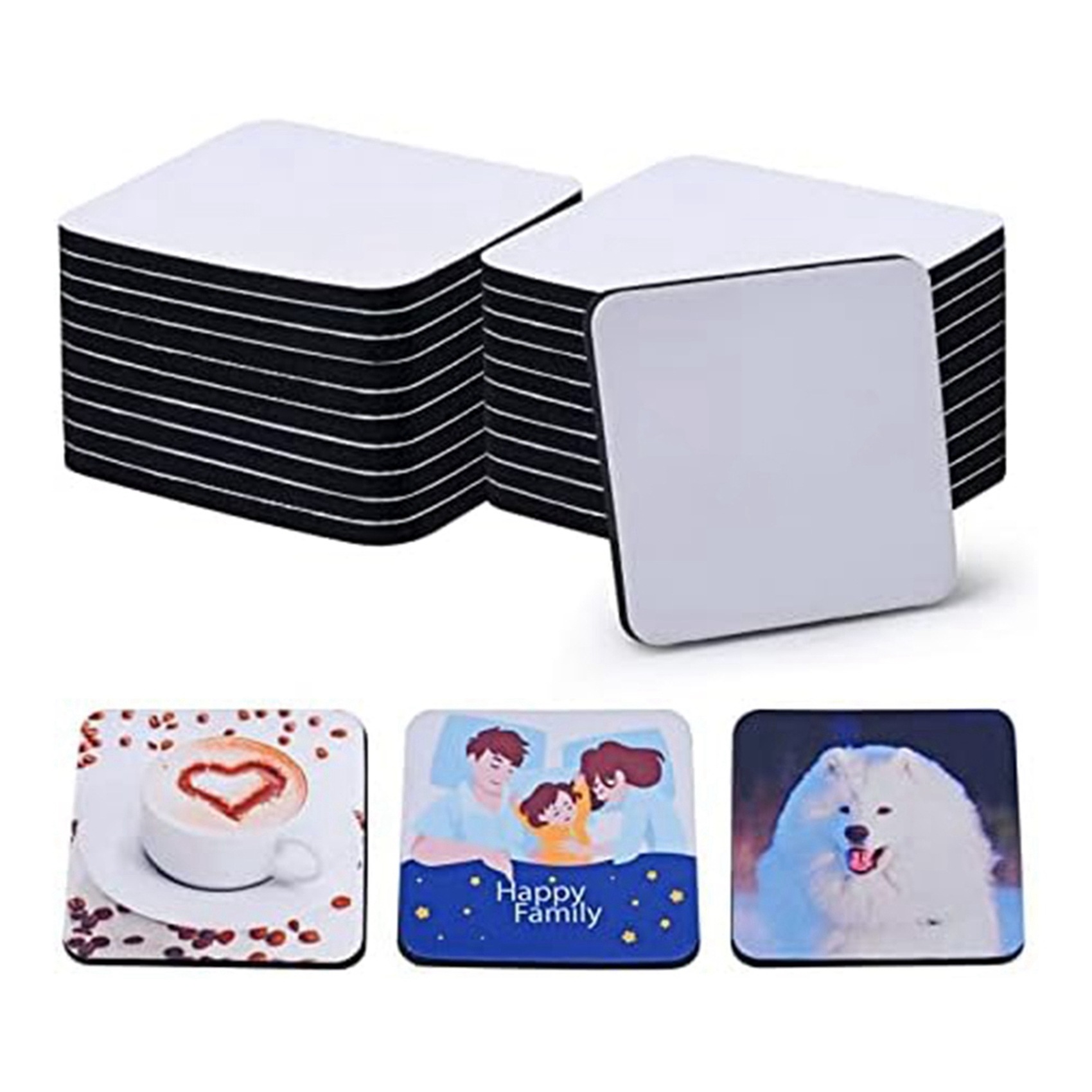 40PCS Square Sublimation Blank - đánh giá và giá Coaster Sublimation Blank