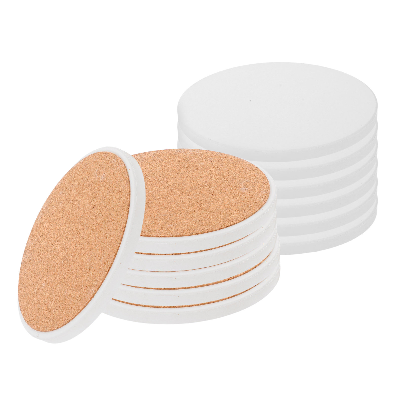 12Pcs White Round Ceramic Coas - đánh giá và giá Coaster Sublimation Blank