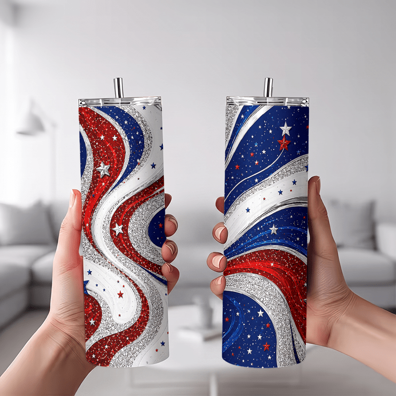 1pc 1pcs 20oz Red White Blue S - đánh giá và giá Tumbler 20Oz White