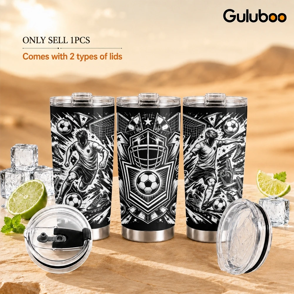 Black White Sports Emblem Vacu - đánh giá và giá Tumbler 20Oz White