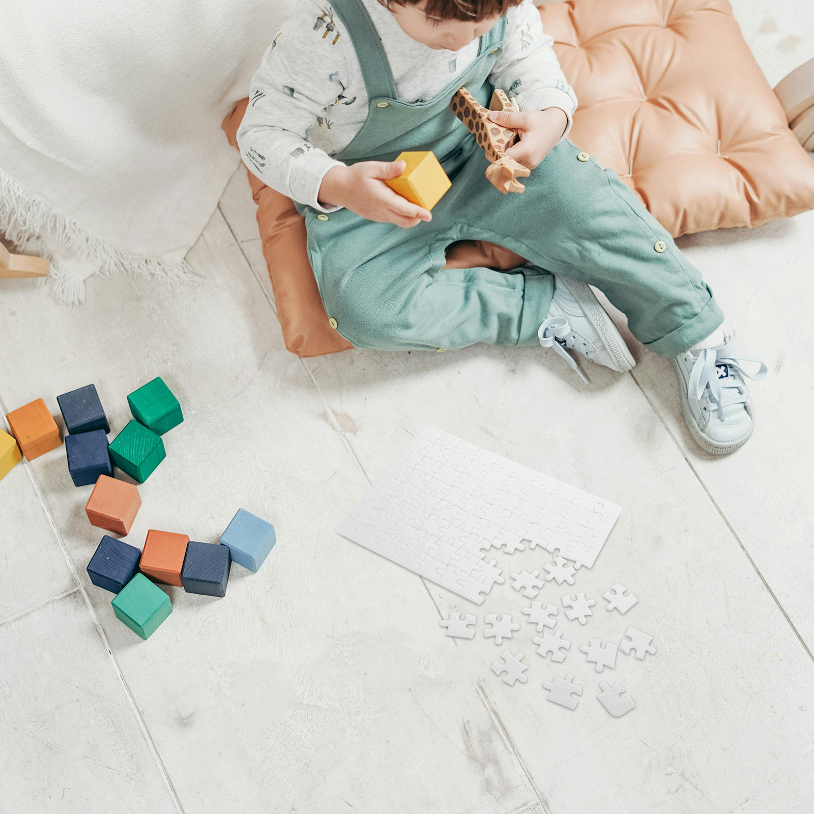 4Sheets Blank Jigsaw Puzzles W - đánh giá và giá Puzzle Blank White