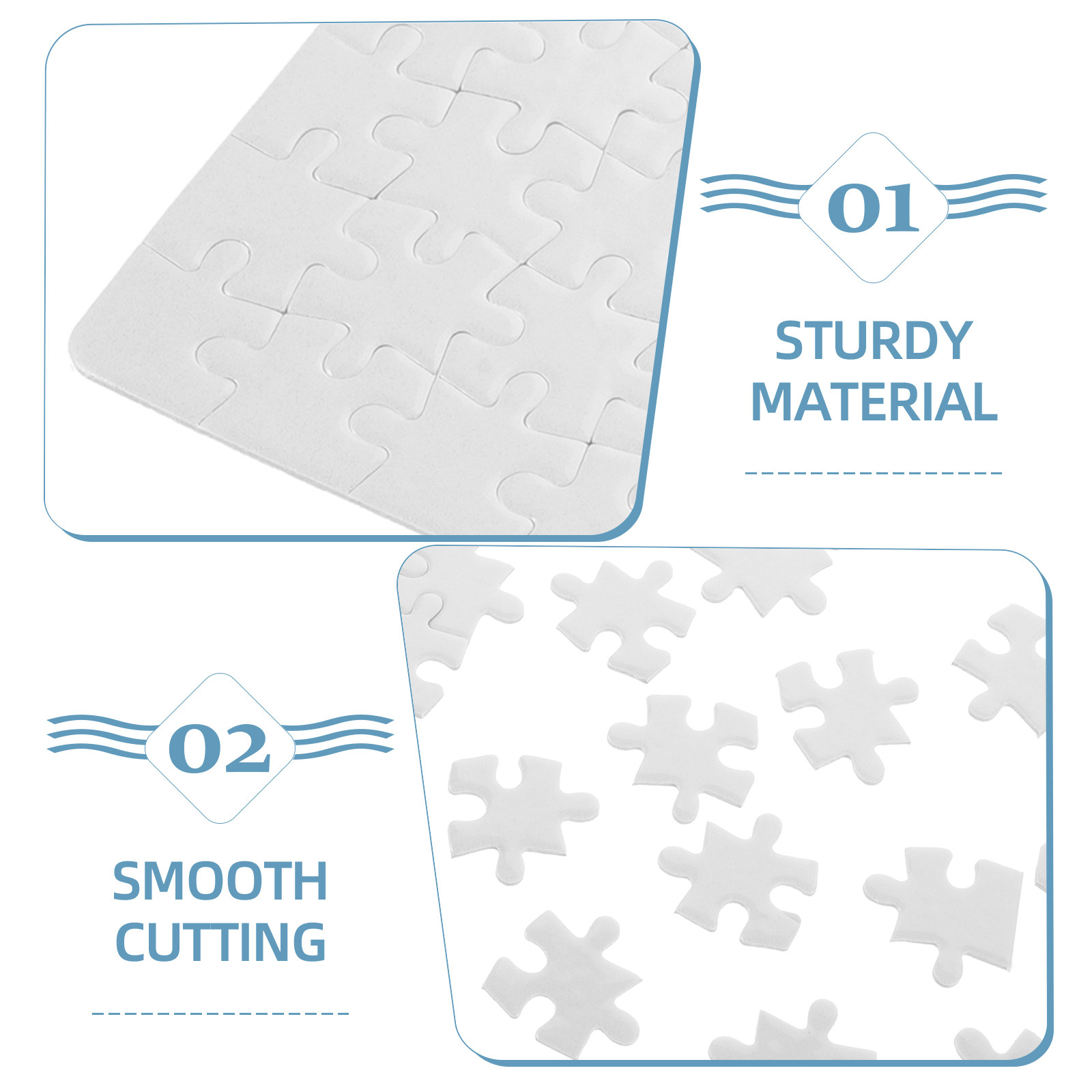 4Sheets Blank Jigsaw Puzzles W - đánh giá và giá Puzzle Blank White