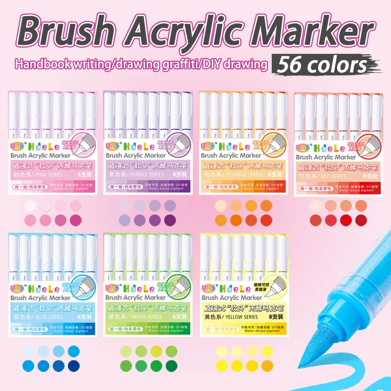 Hdele 8~120 Colors Acrylic Mar - đánh giá và giá Copic Marker Sketch
