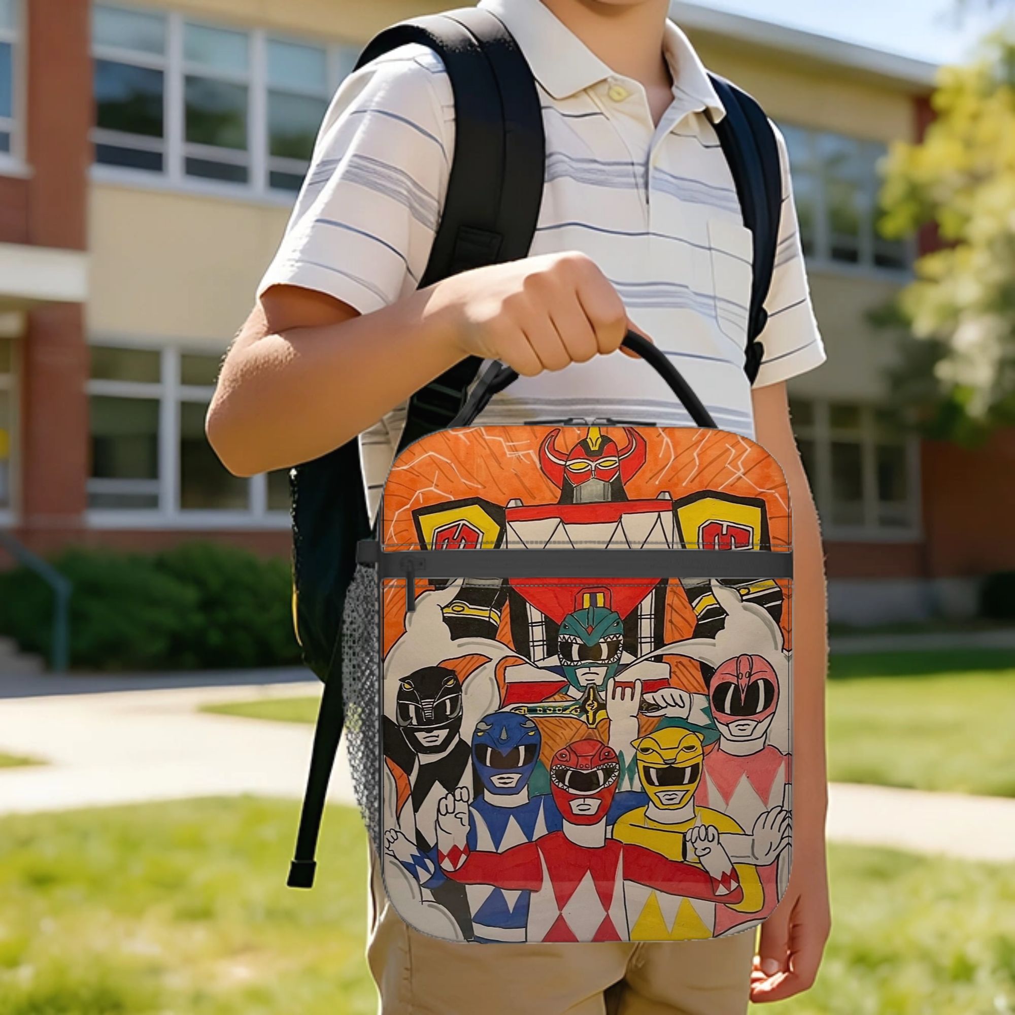Power Rangers and Megazord Art - đánh giá và giá Tote Bag Sublimation